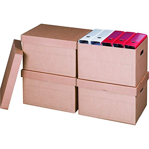 10 Archivboxen mit Stülpdeckel für bis zu 5 Ordner