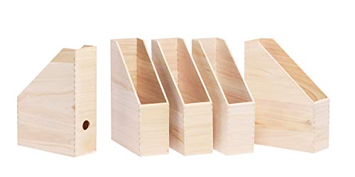 Stehsammler aus Holz mit Griffloch – 5 Stück