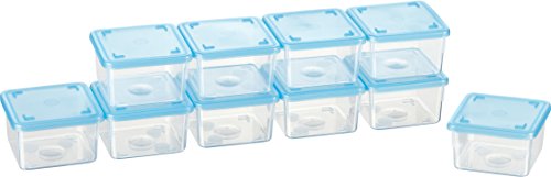 Kigima Mini-Tiefkühldose quadratisch – 125ml – 10er Set