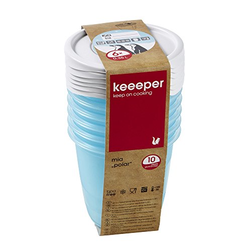 keeeper Mia Polar Tiefkühldose – 9,5 x 9 cm – rund – 6er Set