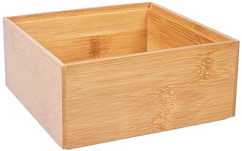 Zeller 13330 Ordnungsbox aus Bambus – 15x15x6.5 cm